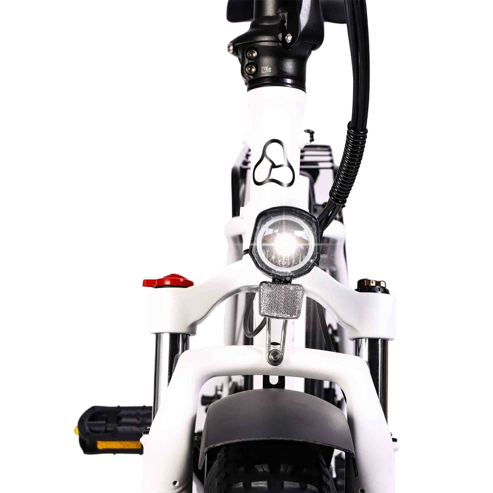 Vester Step 2024 Electric Folding Bike 20 Inch Wheel E-bike | White