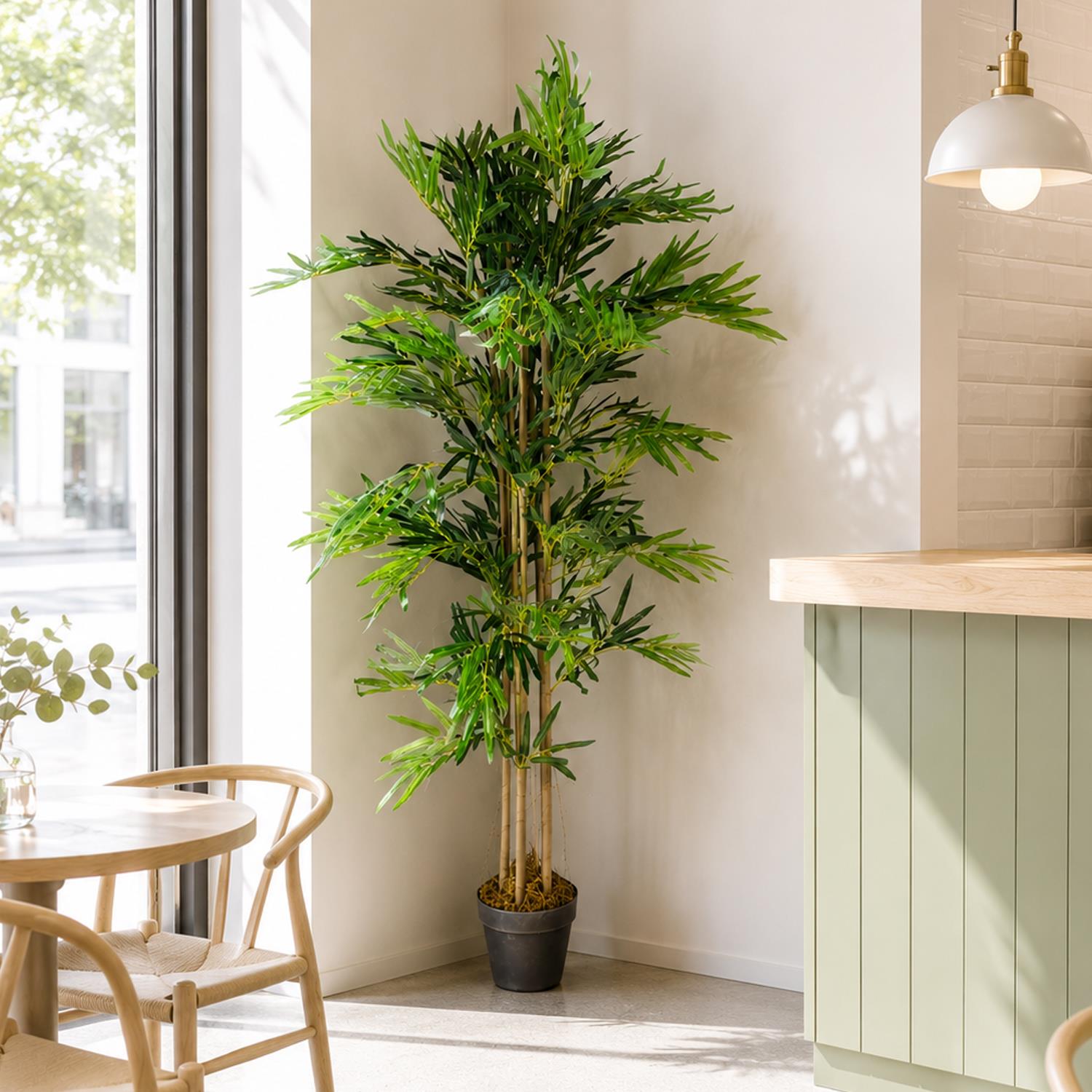 150cm Artificial Bamboo Plants Trees Natural Green