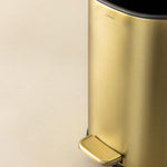 Bathroom Bin Trash Can 5l Pedal Start Collection | Copper