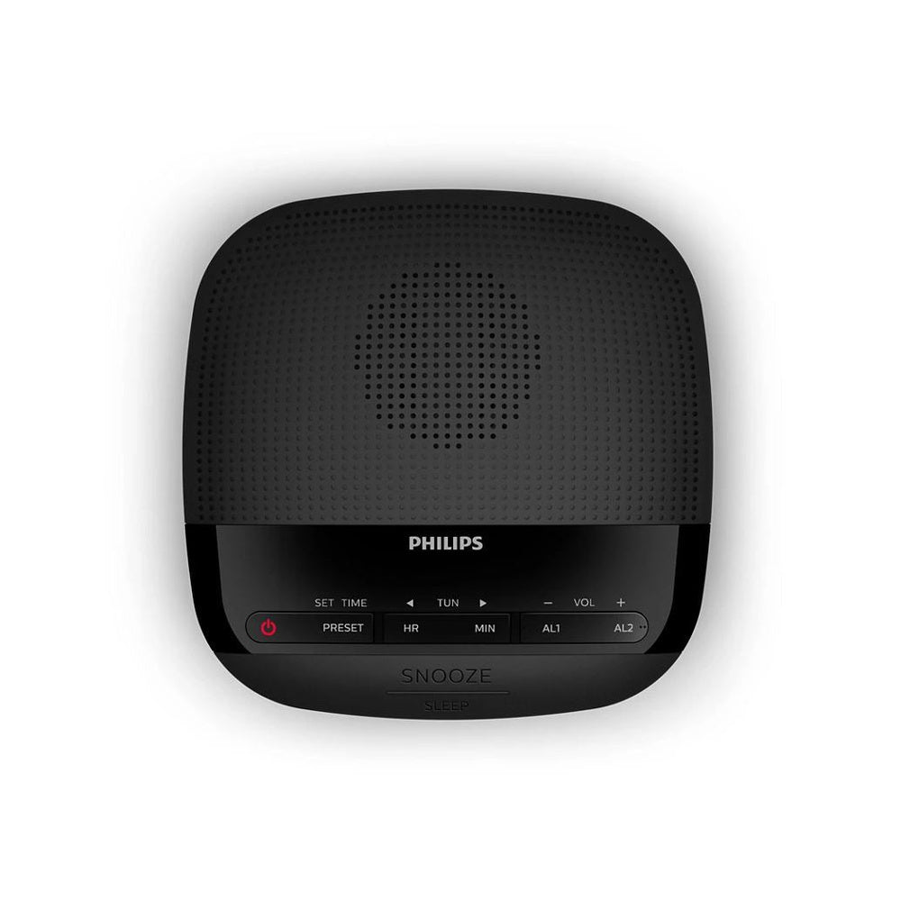 Tar3205-12 Dual Alarm Clock Fm Digital Radio | Black
