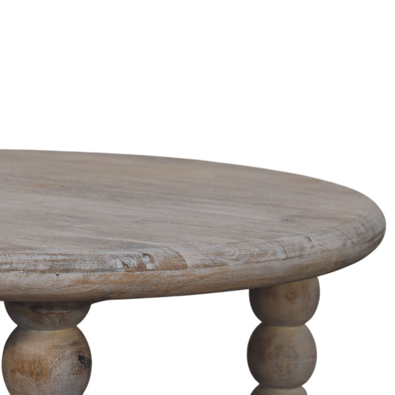 Spindle Salted Oak Coffee Table, Grey, Salted Oak Finish