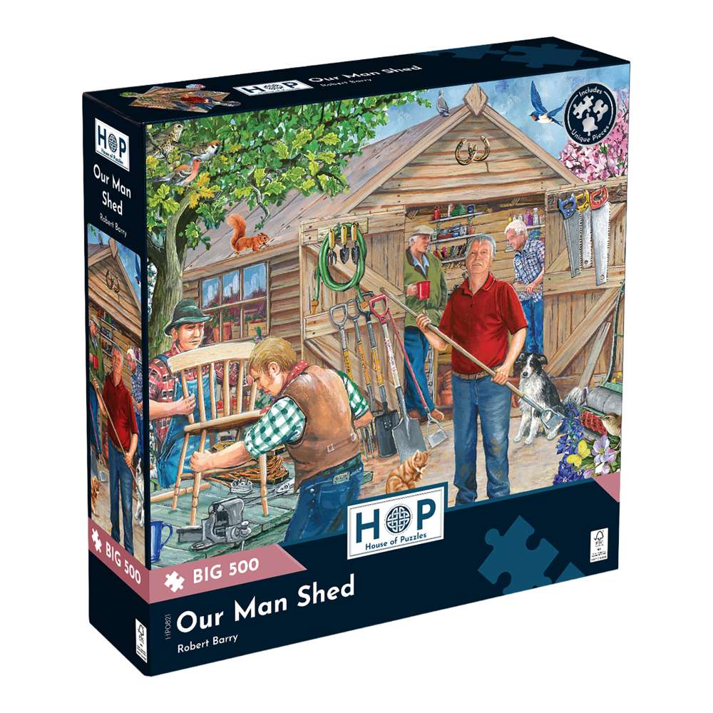 Our Man Shed Big 500 Piece Jigsaw Puzzle