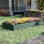 Rectangular Galvanized Steel Raised Garden Bed | Large