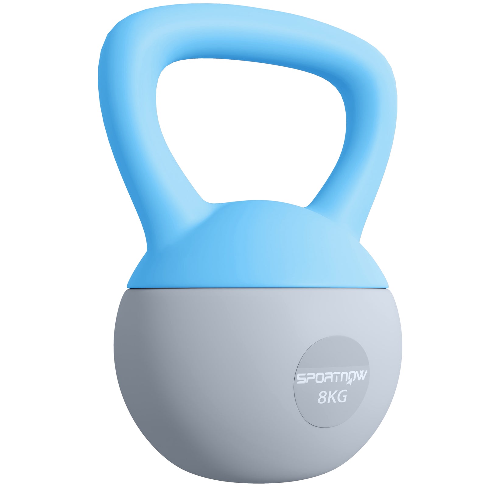 Kettlebell W/ Soft Body, Non-slip Handle | 8kg | Light Blue
