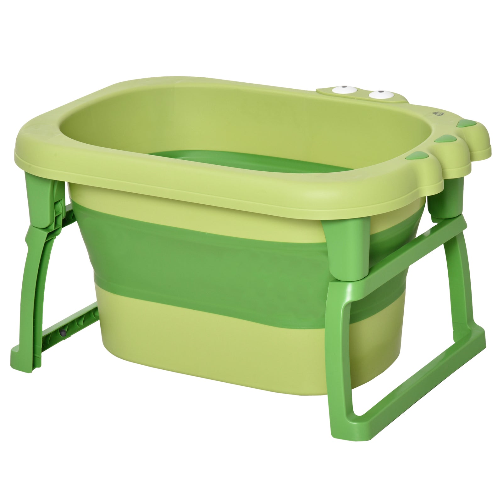 Foldable Baby Bathtub For Newborns Infants Toddlers W/ Stool | Green