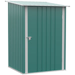 3.3ft X 3.4ft Outdoor Storage Shed Steel Garden Shed | Green