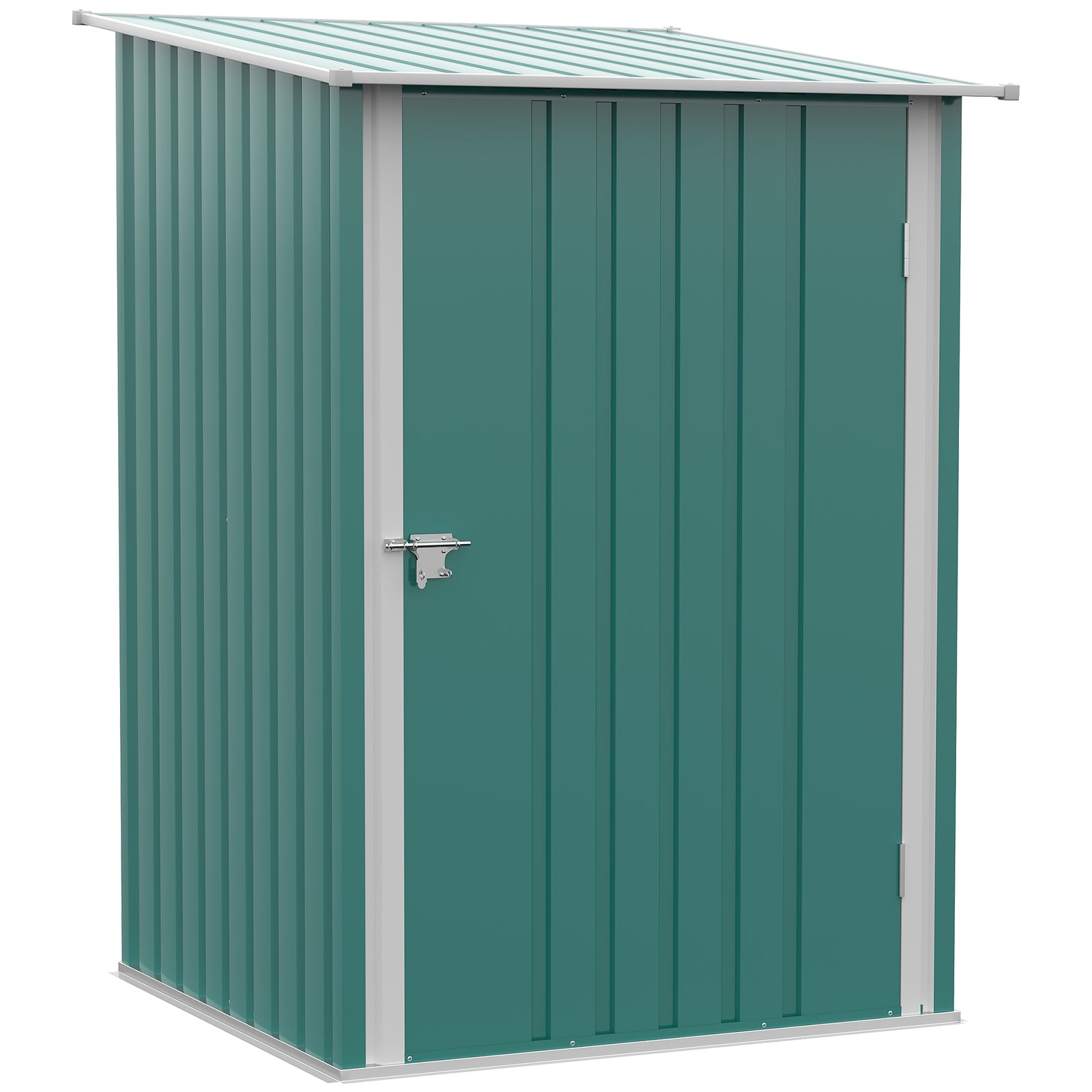 3.3ft X 3.4ft Outdoor Storage Shed Steel Garden Shed | Green