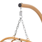 Egg-shaped Hanging Chair With Soft Cushion & Headrest | One Size | Gold