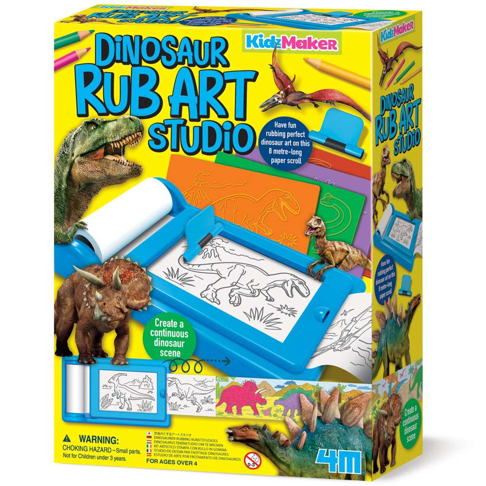 Kidzmaker - Dinosaur Rub Art Studio