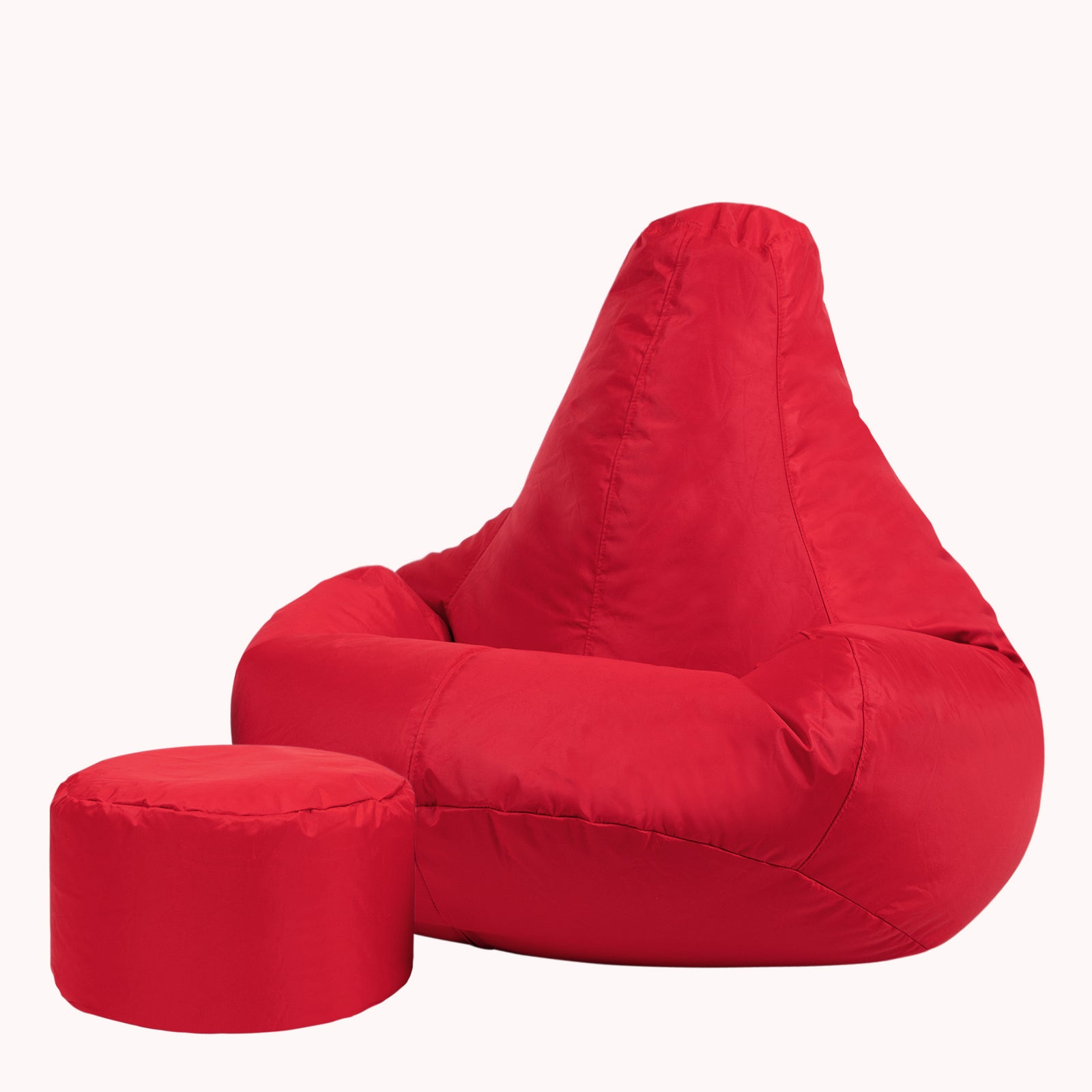 Recliner Indoor Outdoor Bean Bag Chair & Pouffe Chair | Red