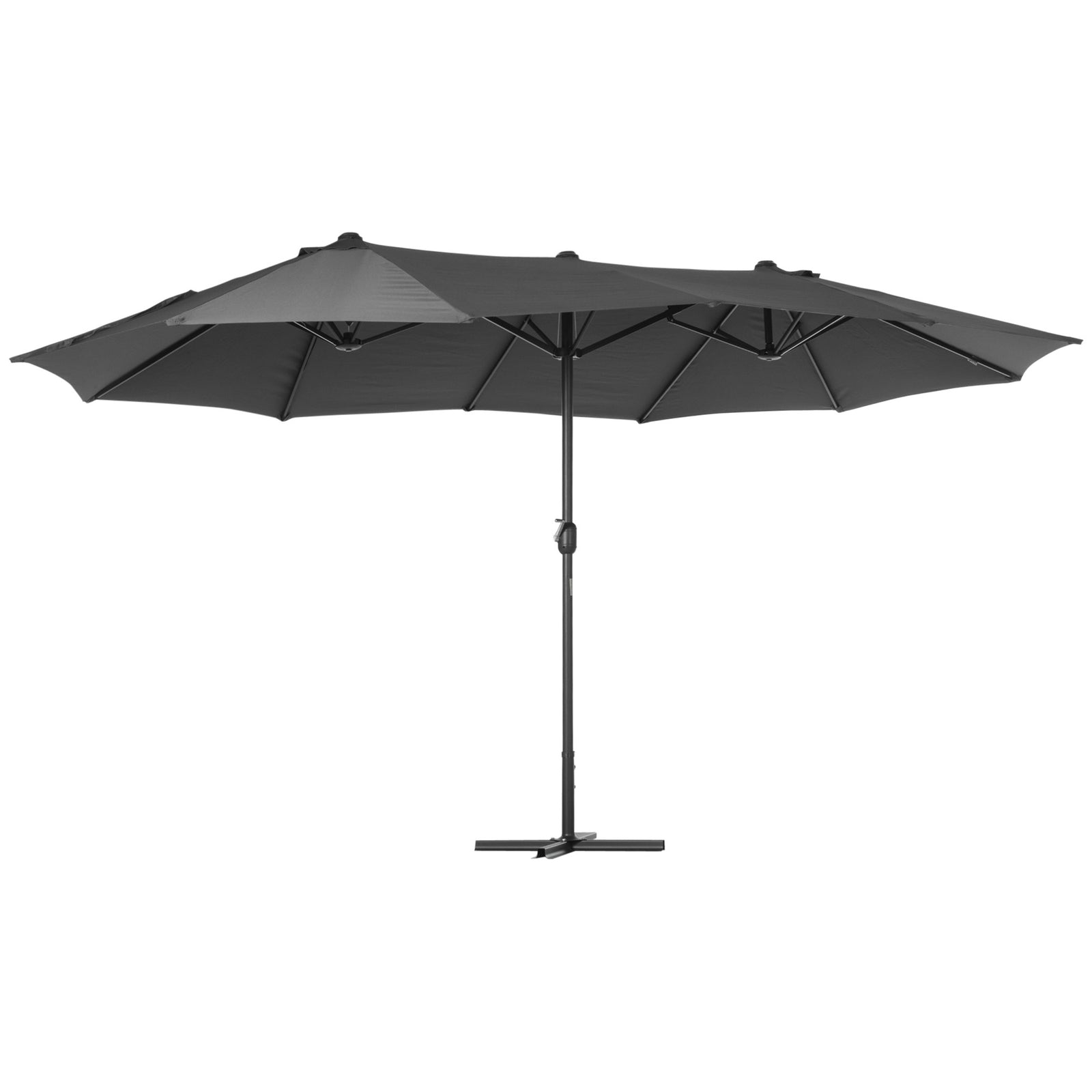 4.6m Double-sided Sun Umbrella W/ Base