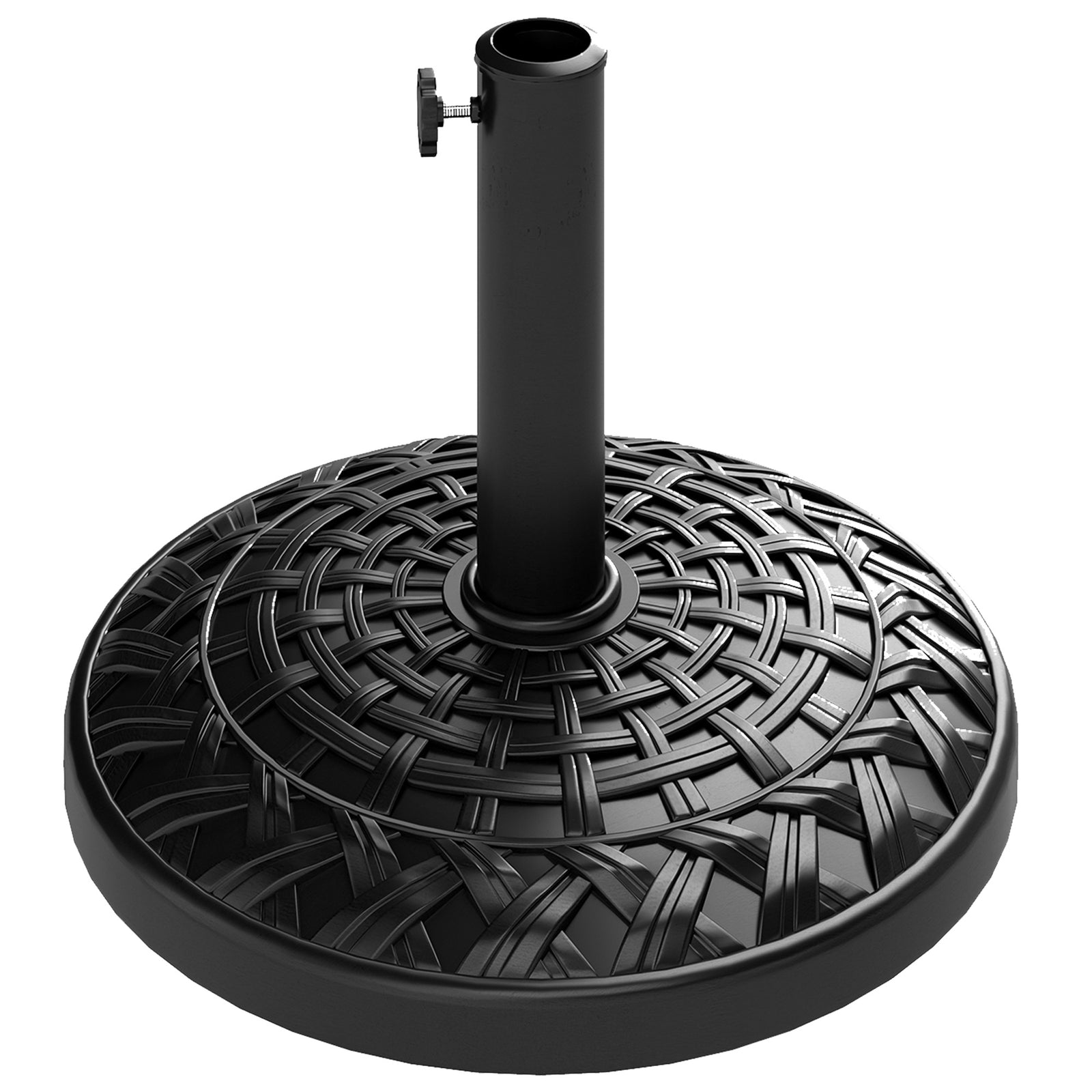 12kg Garden Parasol Base, Round Resin Garden Umbrella Base
