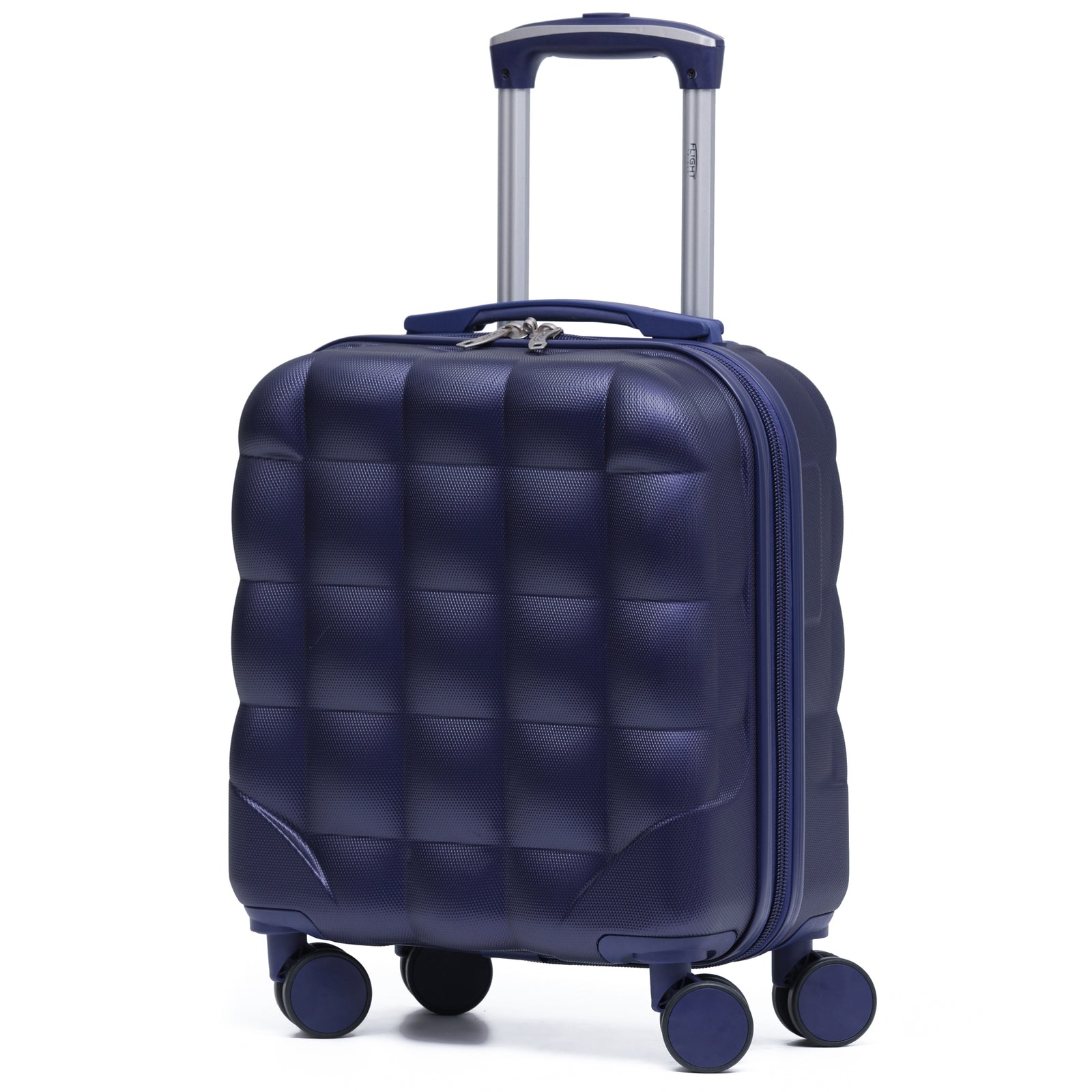 45x36x20cm Lightweight Underseat Cabin Carry On Suitcase - 100+ Airline Approved - Hard Shell Luggage - 4 Wheels - Bubble Design | Cabin | Navy Blue