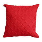 Ultrasonic Quilted Embossed Cushion Cover | 40cm x 40cm | Red