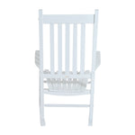 Porch Rocking Chair Wooden Rocker | White