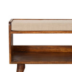 Solid Wood Mud Linen Nordic Storage Bench