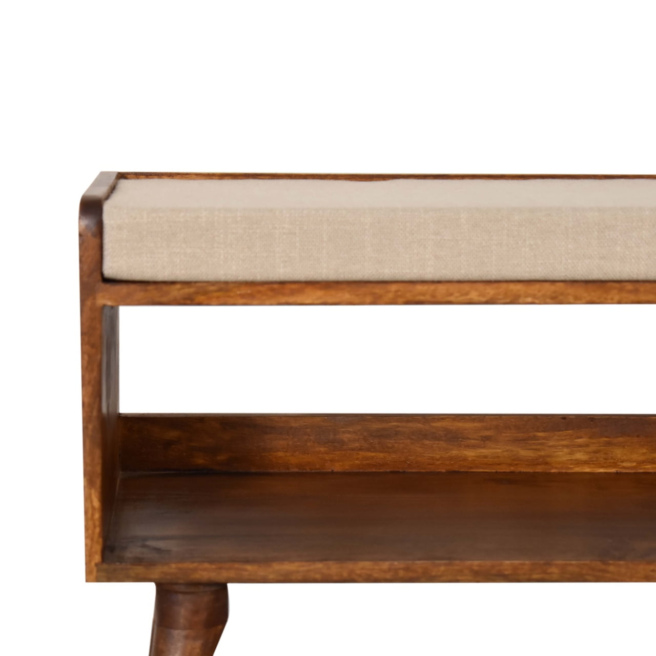 Solid Wood Mud Linen Nordic Storage Bench