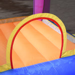 Bouncy Castle With Slide Pool House Inflatable W/ Blower Multi-color