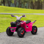 Electric Quad Bike, 6v Kids Ride-on Atv, For Ages 18-36 Months | Pink