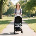 AIYAPLAY Travel Stroller With Easy Folding, Lightweight Pushchair