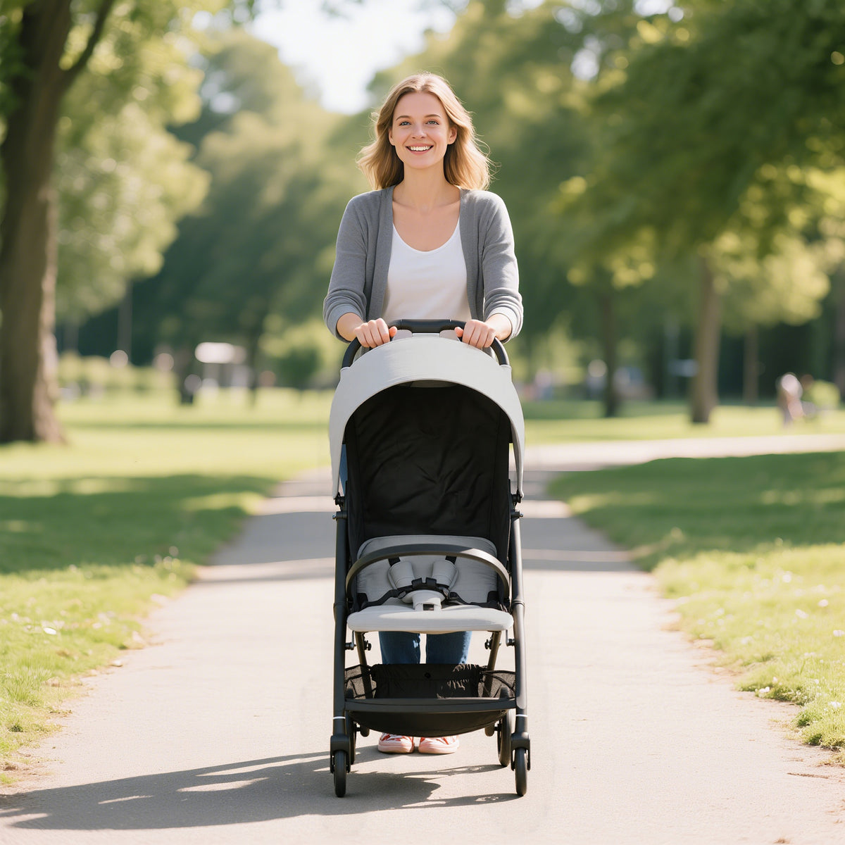 AIYAPLAY Travel Stroller With Easy Folding, Lightweight Pushchair