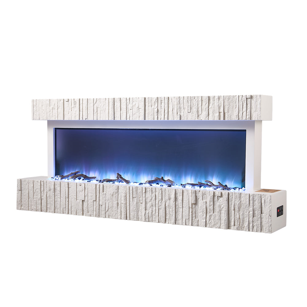 Wall Mounted Electric Fireplace With Remote Control