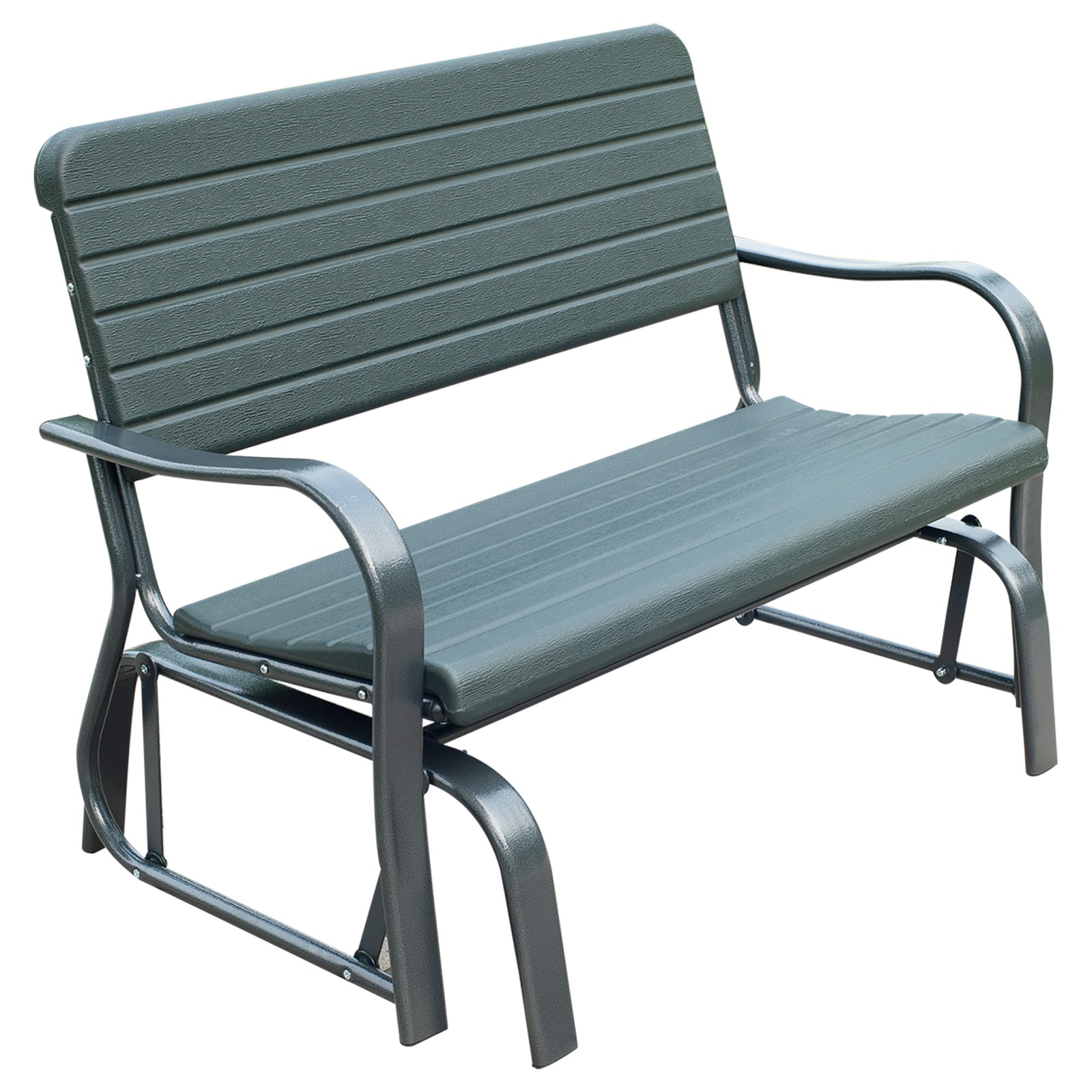 Metal Garden Rocker Bench 2-seater