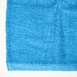Plain Chenille 100% Cotton  Rug With Natural Trim | 170cm | Blue