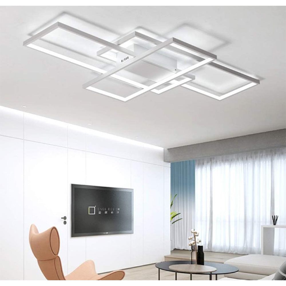 Modern 40w Integrated Led Square Ceiling Light | One Size | White