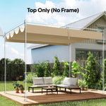 Retractable Pergola Canopy Only For 4 X 3 M Pergola | Khaki