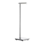 Polished Stainless Steel Toilet Roll Holder With Square Base | Polished Stainless Steel