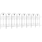 8pc Garden Fencing Panels 44in X 12.5ft Bed Border