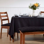 Plain Cotton Fabric 4 Napkins Set | 45cm x 45cm | Black