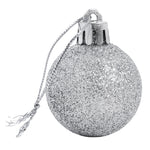 36 Pieces Xmas Ball Ornament Christmas Tree Deluxe Bauble Set | Silver