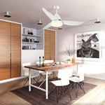 Reversible Ceiling Fan With Light, 3 Blades, Mount Lighting