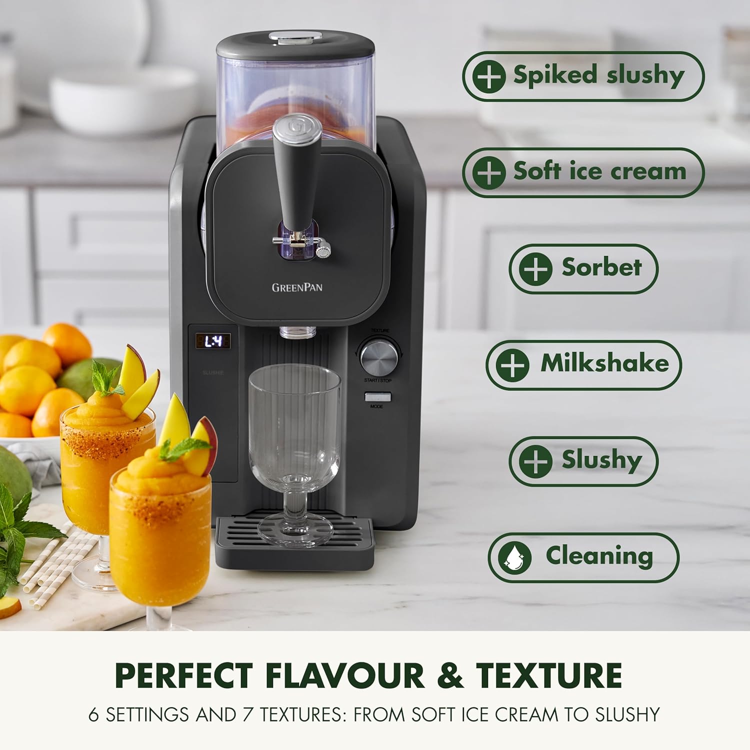 Frost Ice Cream Maker & Slushie Machine With Built-in Compressor | Grey