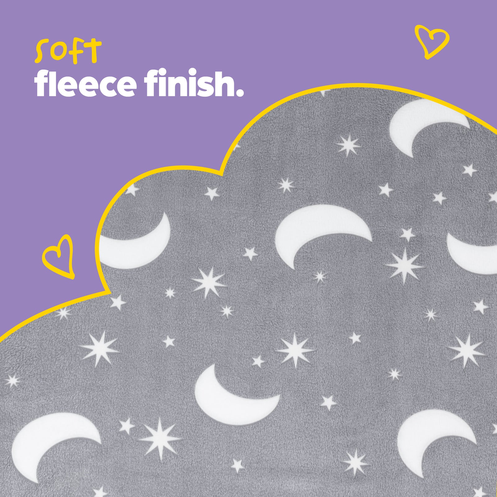 Moonglow In The Dark Kids Hooded Blanket