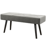 End Of Bed Bench Upholstered Hallway Bedroom With Steel Legs | One Size