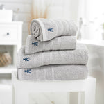 Kaleidoscope 550gm Combed 100% Cotton Towels | Bath Towel | Silver