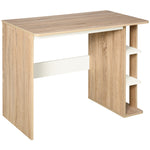 Duo Work Desk With 3-tier Shelves