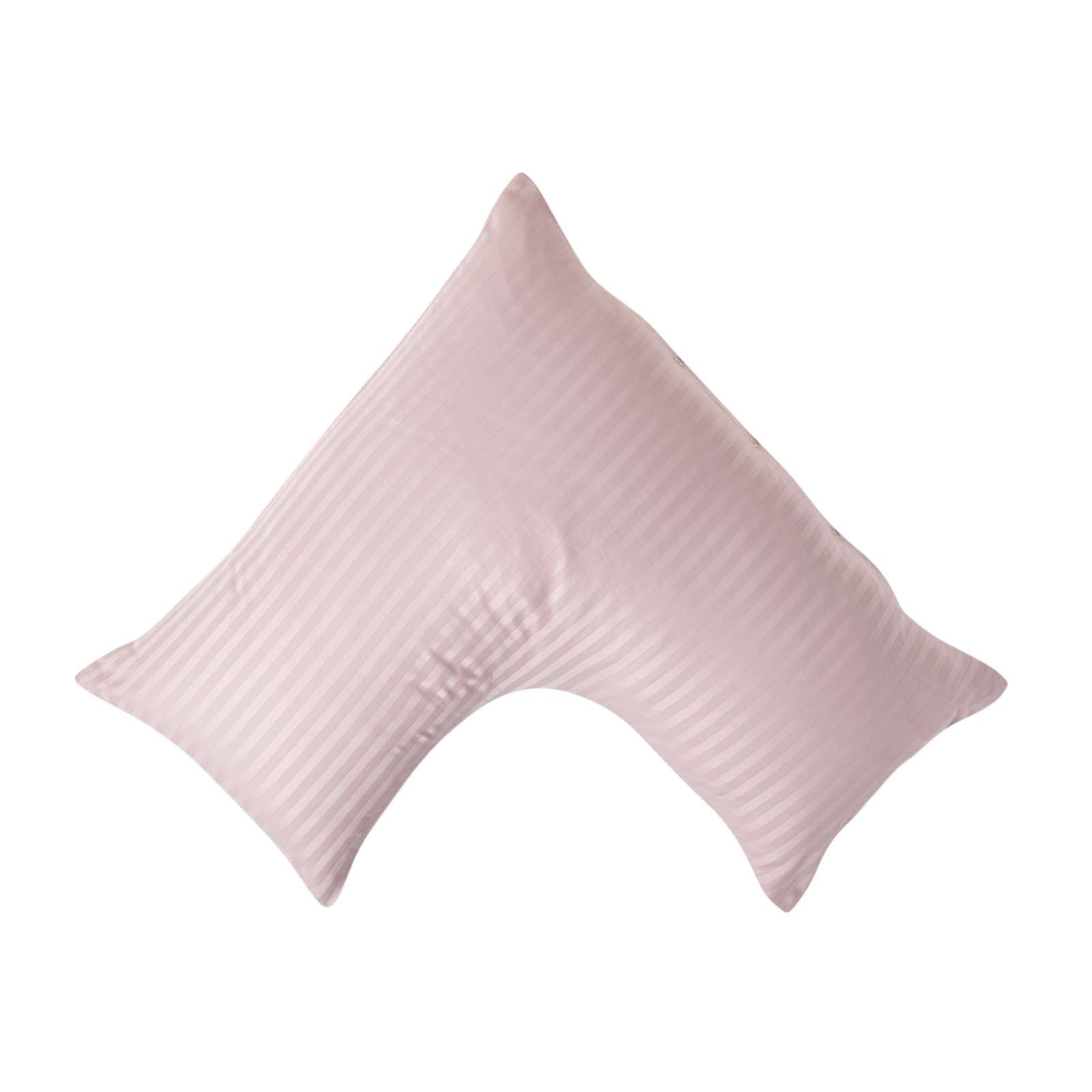 Egyptian Cotton Super Soft V Shaped Pillowcase 330 Tc | V Shape | Dusky Pink