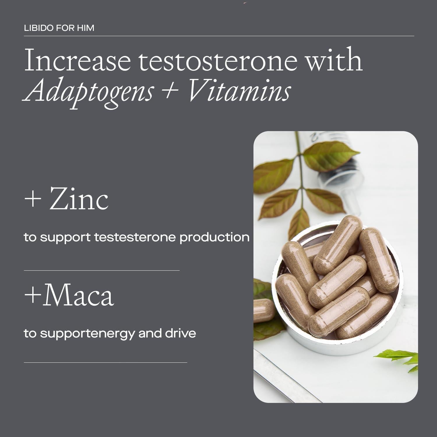 Libido For Him Libm30 Performance Supplement Natural Vitality Boost
