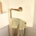 Towel Ring, Brushed Gold Pvd, Wall-mounted, Collection Architect S+