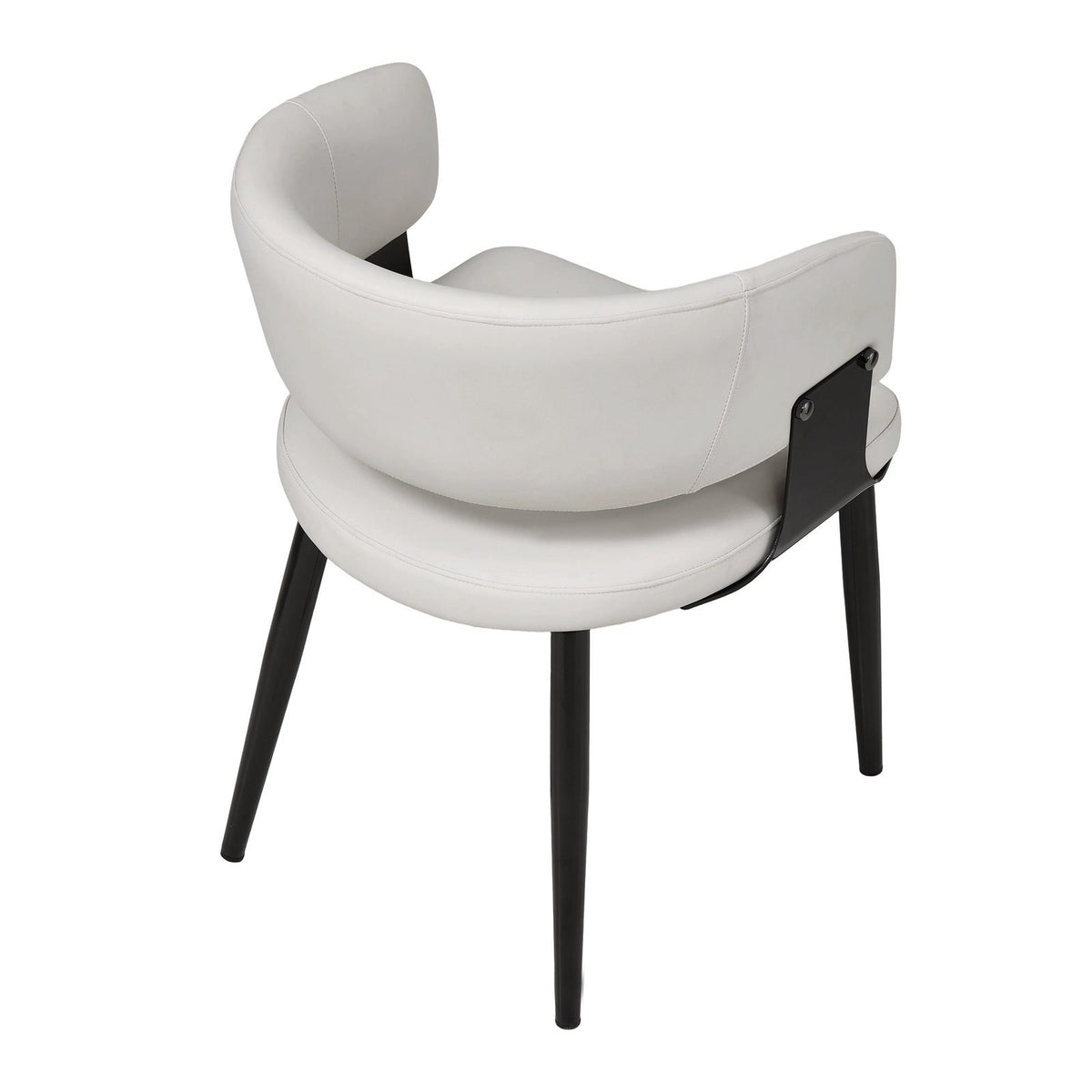 Breeins Set Of 2 Modern Pu Leather Dining Chair