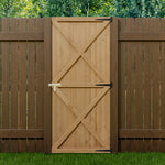 79/85/100cm W X 183cm H Garden Flat Top Pine Wood Gate Kit | Small