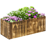 70l Garden Flower Raised Bed Planter Box 80x33x30cm