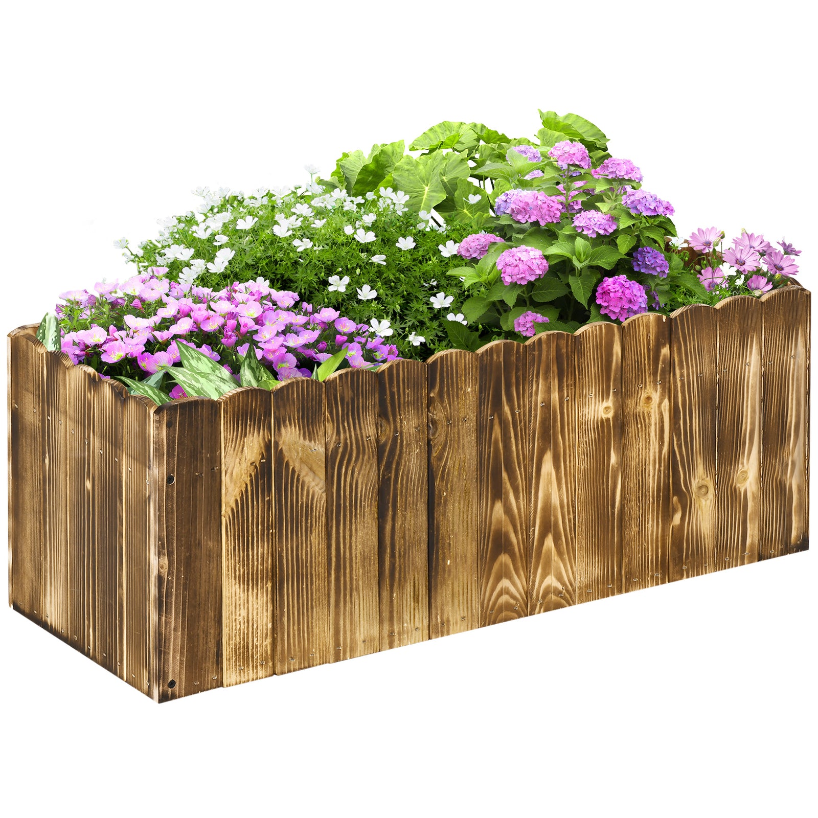 70l Garden Flower Raised Bed Planter Box 80x33x30cm