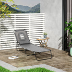 Garden Sun Lounger Folding Recliner Chair | Set of 1