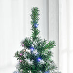 5/6/7ft Prelit Artificial Xmas Tree With Colourful Led | 5ft | Green