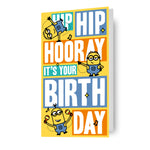 Minions 'hip Hip Hooray' Birthday Card Official Product